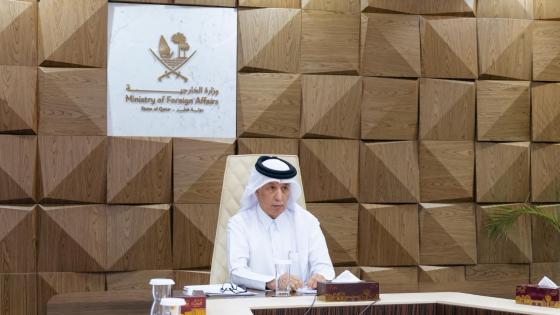 سعادة السيد سلطان بن سعد المريخي وزير الدولة للشؤون الخارجية