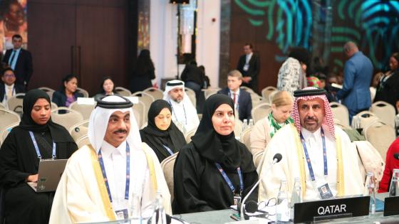 جانب من المشاركة القطرية في. الحدث