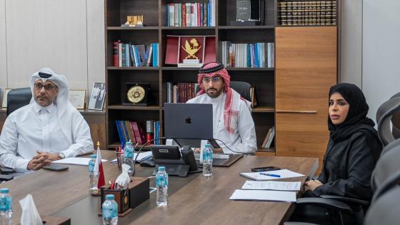 جانب من المشاركة القطرية في الاجتماع