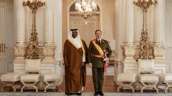 جانب من تسليم أوراق الاعتماد