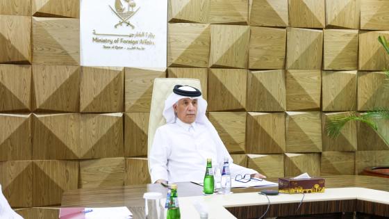 جانب من المشاركة القطرية في الاجتماع