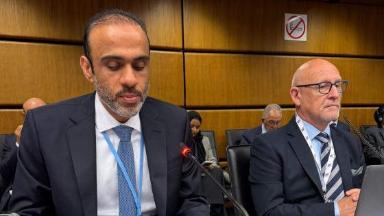 جانب من المشاركة القطرية في الجلسة الطارئة لوكالة الطاقة الذرية