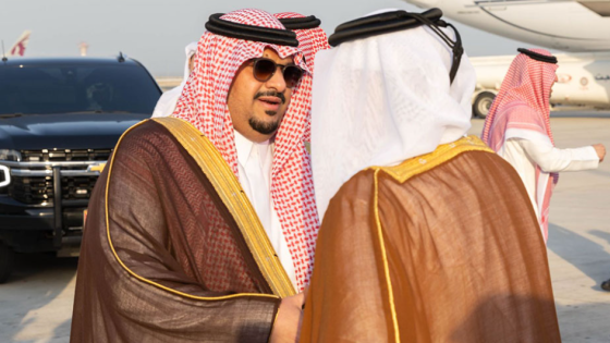 جانب من وصول الوفد السعودي
