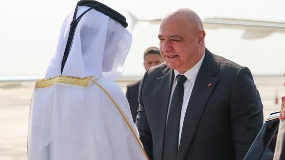 جانب من مراسم الاستقبال