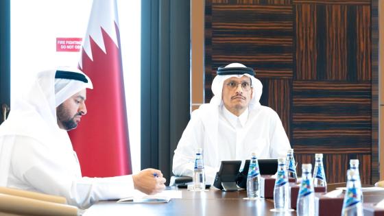 جانب من مشاركة معالي رئيس الوزراء في الاجتماع