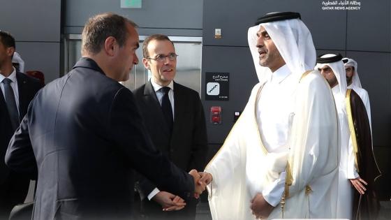 جانب من مراسم الاستقبال