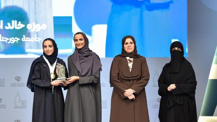 HE Sheikha Hind bint Hamad Al Thani honored the top speakers.jpeg