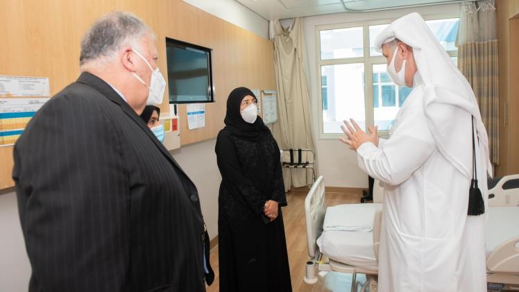 جانب من زيارة سعادة الدكتورة حنان محمد الكواري وزيرة الصحة العامة