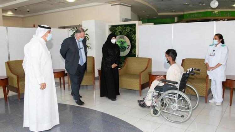 جانب من زيارة وزيرة الصحة لمستشفيي الوكرة ورأس لفان