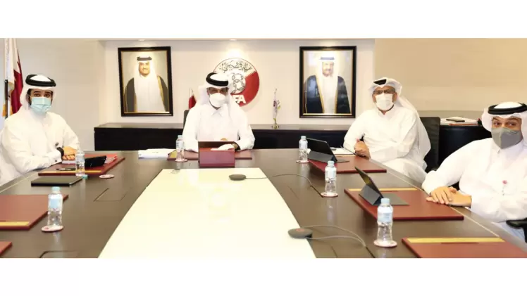 جانب من اجتماع اللجنة العمومية للاتحاد القطري لكرة القدم
