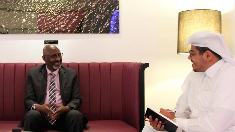"قنا" خلال حوارها مع وزير التربية الجيبوتي