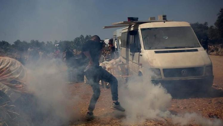 جانب من اعتداءات الاحتلال الإسرائيلي على المسيرات السلمية بالضفة الغربية