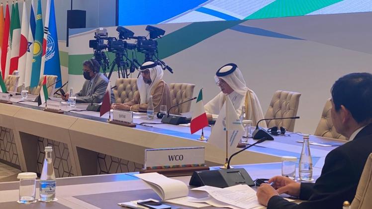 جانب من مشاركة قطر في المؤتمر