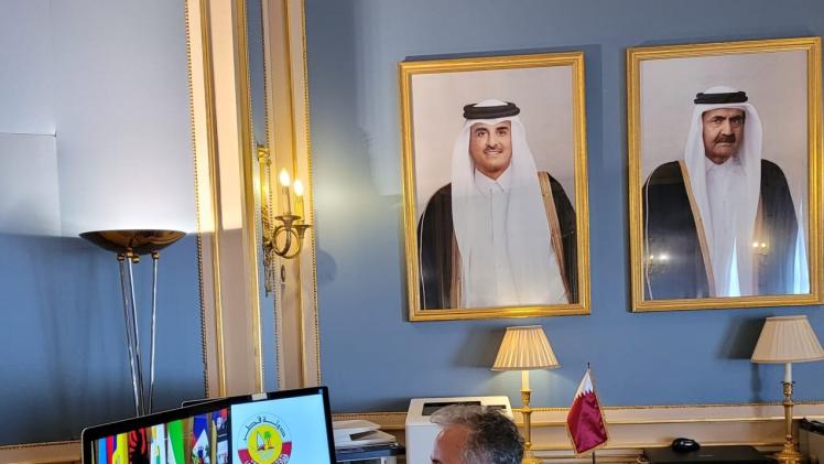 جانب من مشاركة دولة قطر في أعمال الدورة