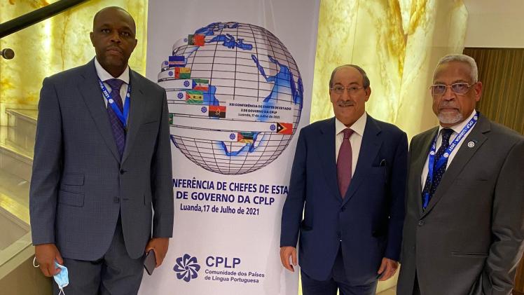 جانب من مشاركة سفير قطر في البرتغال بالقمة