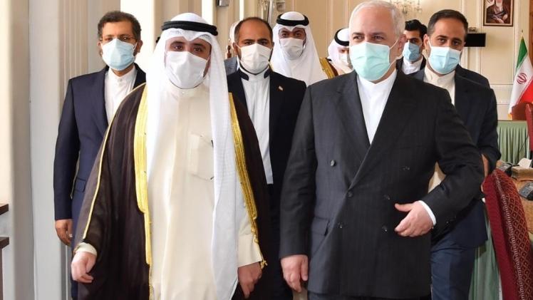 وزيرا الخارجية الإيراني والكويتي
