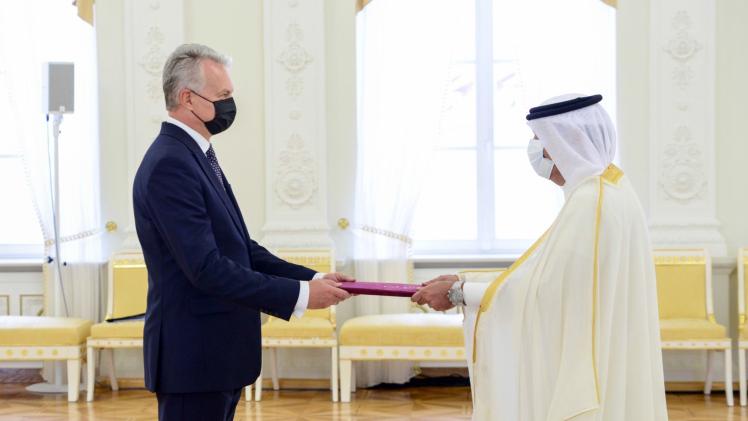 جانب من مراسم تسلم أوراق الاعتماد