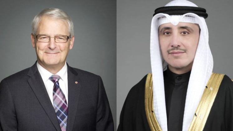 وزيرا الخارجية الكويتي والكندي