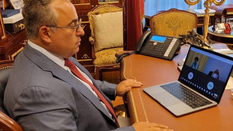 جانب من مشاركة سفير قطر في الدورة