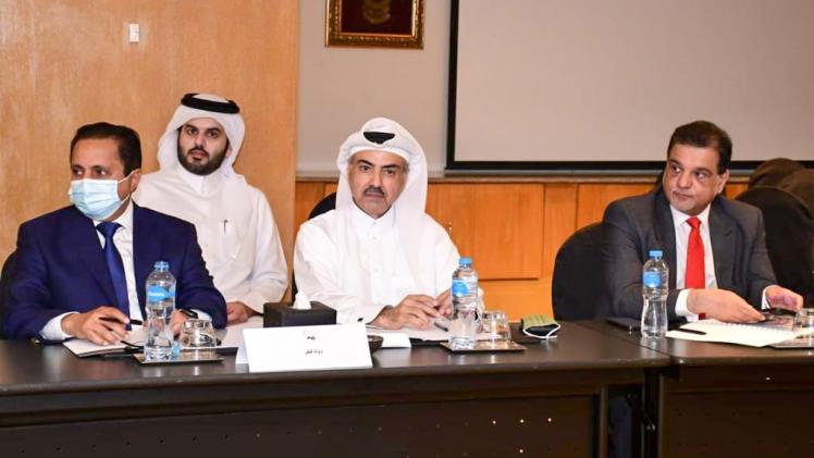 جانب من مشاركة وفد قطر في المؤتمر