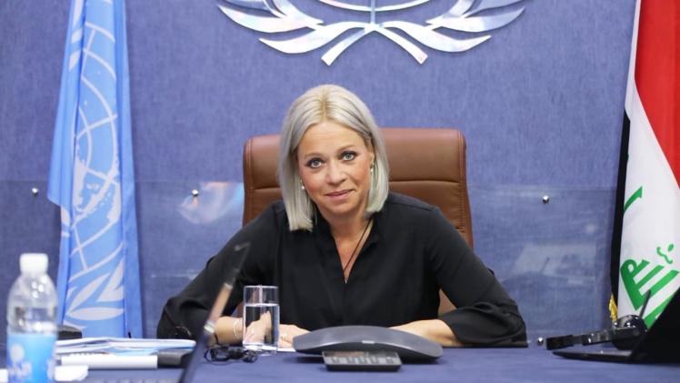 هينيس بلاسخارت رئيسة بعثة الأمم المتحدة في العراق