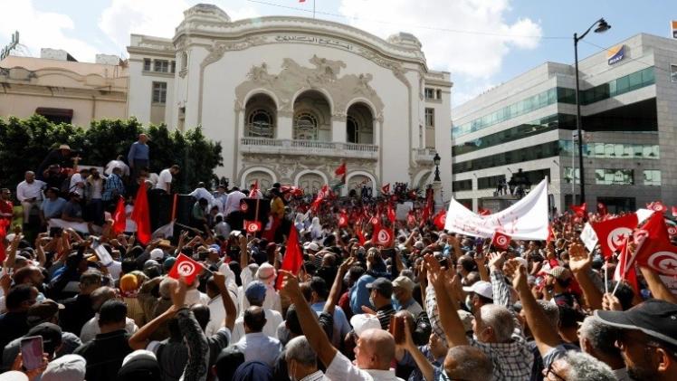 جانب من المظاهرات الحاشدة