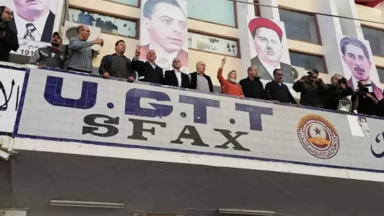 خلال الاضراب الذي شهدته صفاقس التونسية اليوم