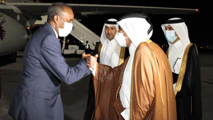 جانب من وصول رئيس الوزراء الصومالي