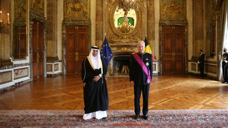 جانب من تسليم أوراق اعتماد سعادة السيد خالد بن فهد الهاجري