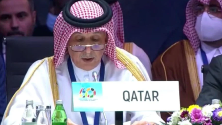 سعادة السيد سلطان بن سعد المريخي وزير الدولة للشؤون الخارجية