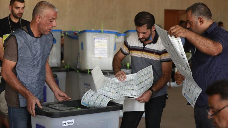 عملية الفرز في الانتخابات العراقية