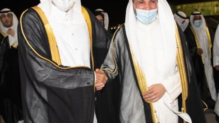 مرزوق الغانم رئيس مجلس الأمة الكويتي وسعادة السيد حسن بن عبدالله الغانم رئيس مجلس الشورى