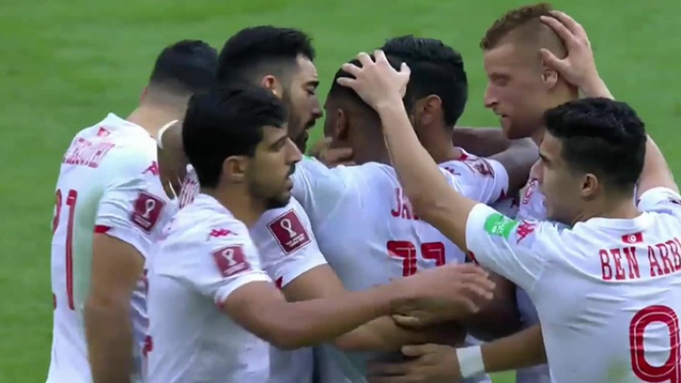 المنتخب التونسي يحتفل بالفوز