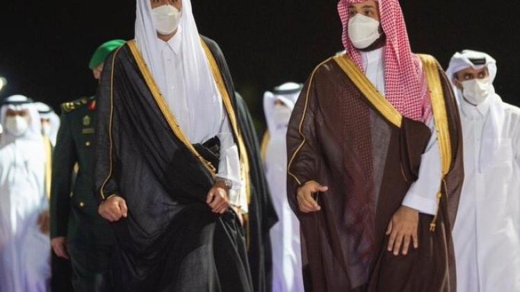 حضرة صاحب السمو الشيخ تميم بن حمد آل ثاني أمير البلاد المفدى وولي العهد السعودي