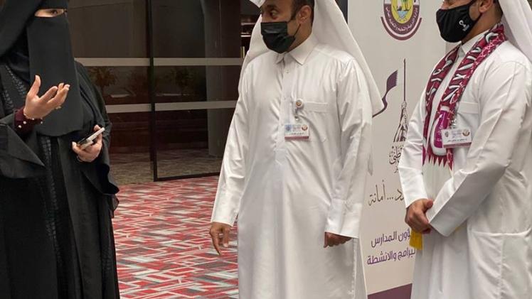 علي الكواري وفاطمة العبيدلي يفتتحان المعرض