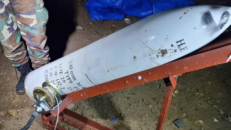 صاروخ تم اكتشافه وتفكيكه من قبل قوات الأمن العراقية