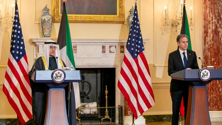 وزير الخارجية الأمريكي ونظيره الكويتي