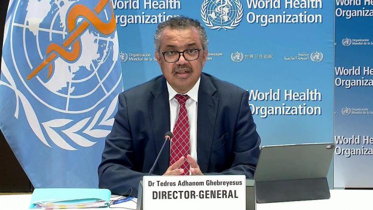 مدير عام منظمة الصحة العالمية تيدروس غيبرييسوس