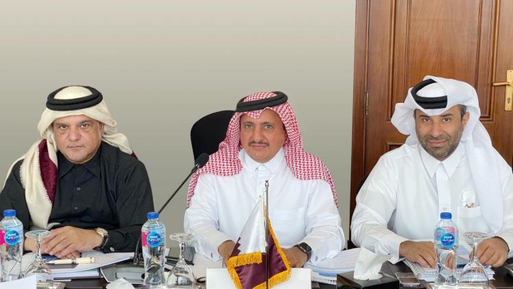 رئيس غرفة قطر خلال المشاركة في اجتماعات الدورة