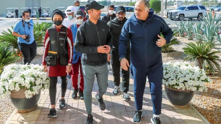 جانب من فعالية اليوم الرياضي للدولة التي أقامتها القوات المسلحة