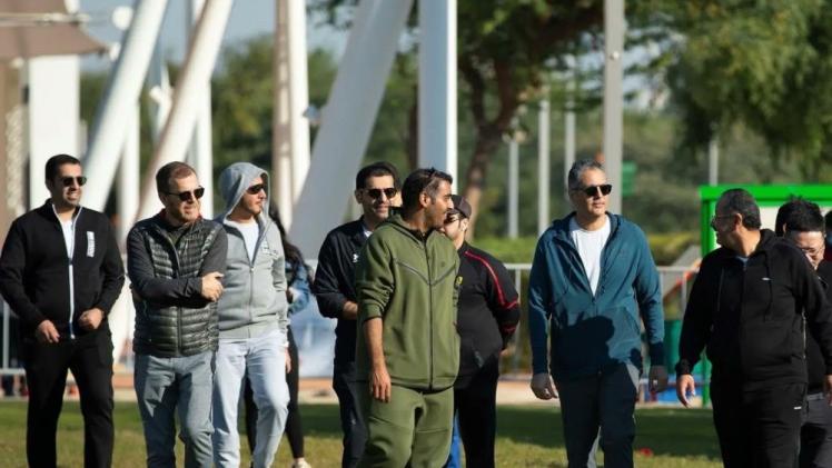 جانب من فعالية اليوم الرياضي للدولة التي أقامتها وزارة الاتصالات