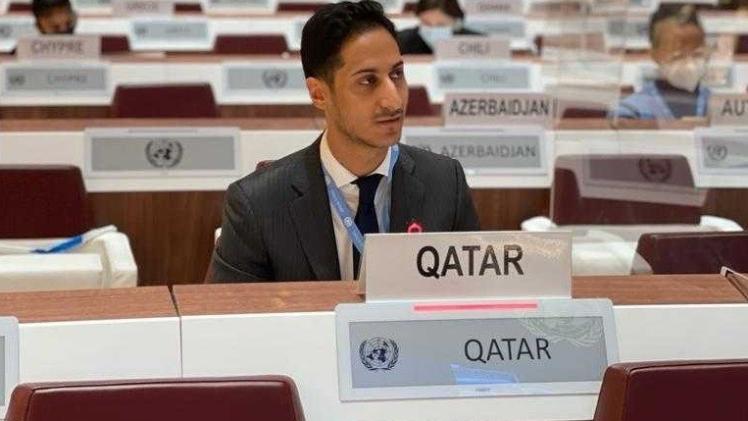 طلال النعمة سكرتير ثان بالوفد الدائم لدولة قطر بجنيف