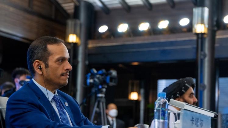 سعادة وزير الخارجية خلال مشاركته بمؤتمر دول جوار أفغانستان