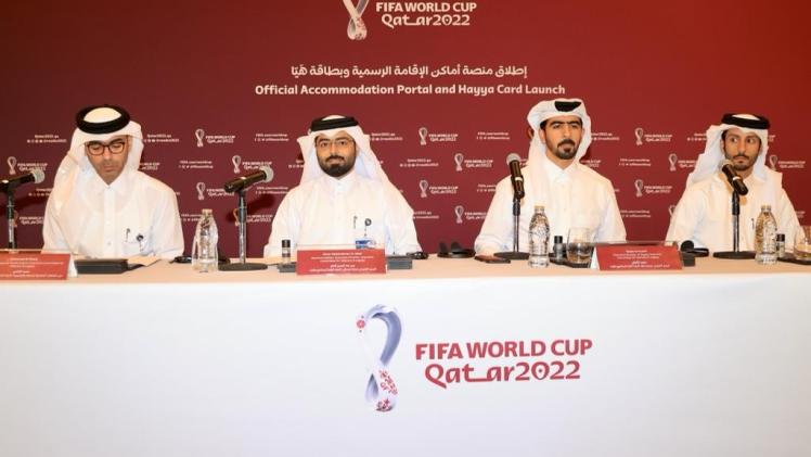 جانب من المؤتمر الصحفي لإعلان إطلاق بطاقة "هيا"