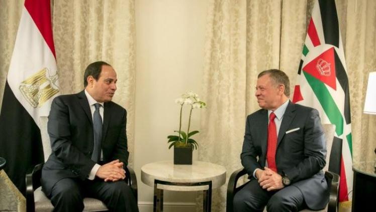 العاهل الأردني والرئيس المصري