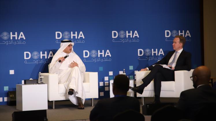 جانب من جلسات منتدى الدوحة