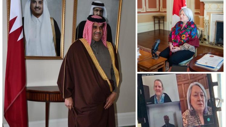 خلال تسلم اوراق اعتماد السفير خالد بن راشد المنصوري