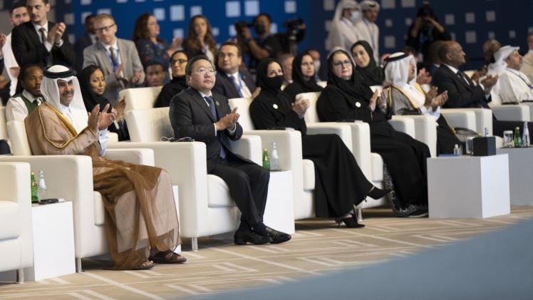 جانب من الجلسة الختامية لمنتدى الدوحة