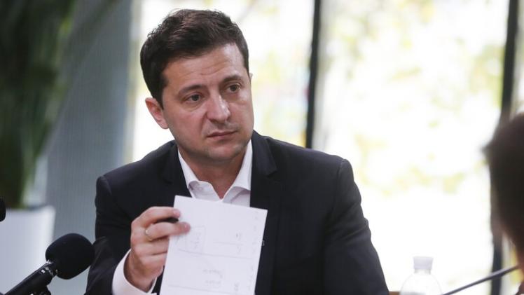 الرئيس الأوكراني فلاديمير زيلينسكي