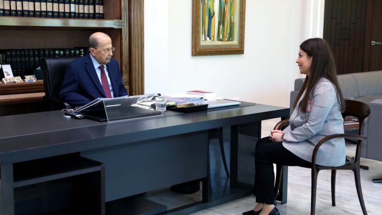 الرئيس اللبناني في حديثه إلى وكالة الأنباء القطرية